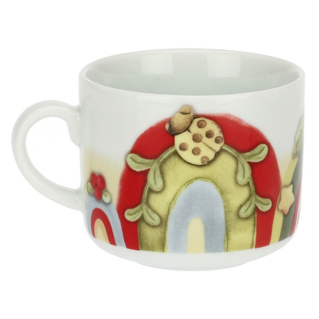 Thun Mug con vassoio ovale in porcellana Bosco Magico - P4863P00 - Gioielleria De Patto