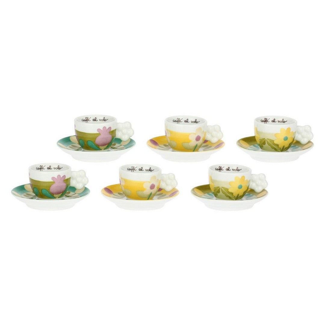 Thun Set 6 tazzine caffè in porcellana Florianne primavera - p4896p00 - Gioielleria De Patto