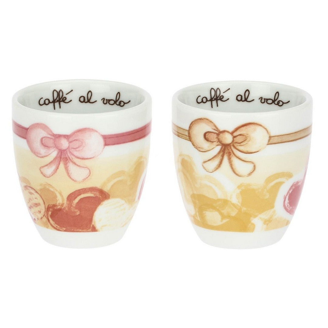 Thun Set 2 bicchierini in porcellana Angel Love - P4966P00 - Gioielleria De Patto