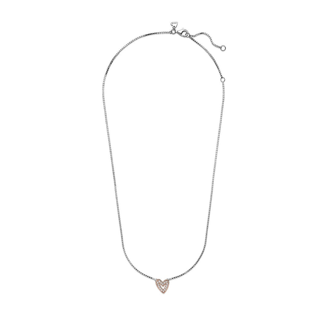 Collana Donna Pandora Cuore Asimmetrico - 380089C01 - Gioielleria De Patto