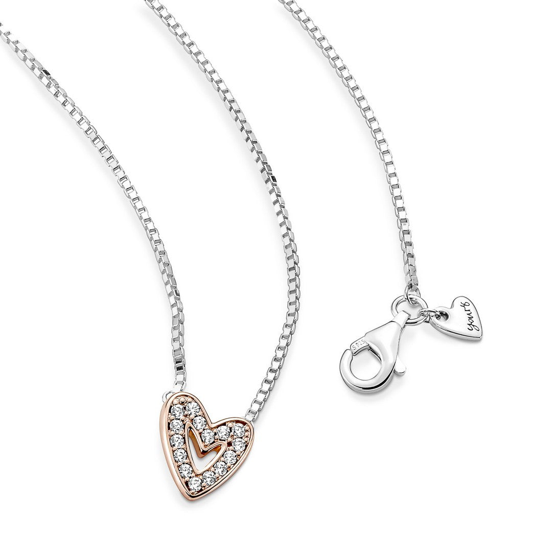 Collana Donna Pandora Cuore Asimmetrico - 380089C01 - Gioielleria De Patto