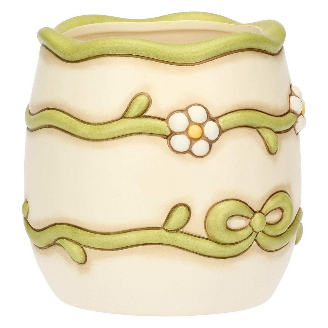 Thun Vaso in ceramica margherite, piccolo - Q2028H90 - Gioielleria De Patto