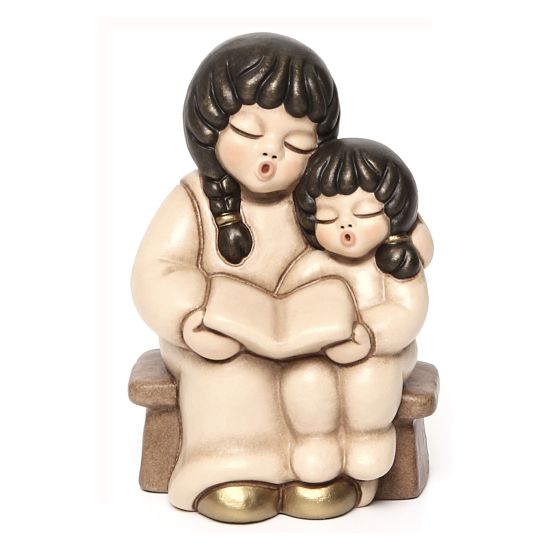 Thun Coppia di bimbi che leggono Presepe Giubileo Beige - S2185B83 - Gioielleria De Patto