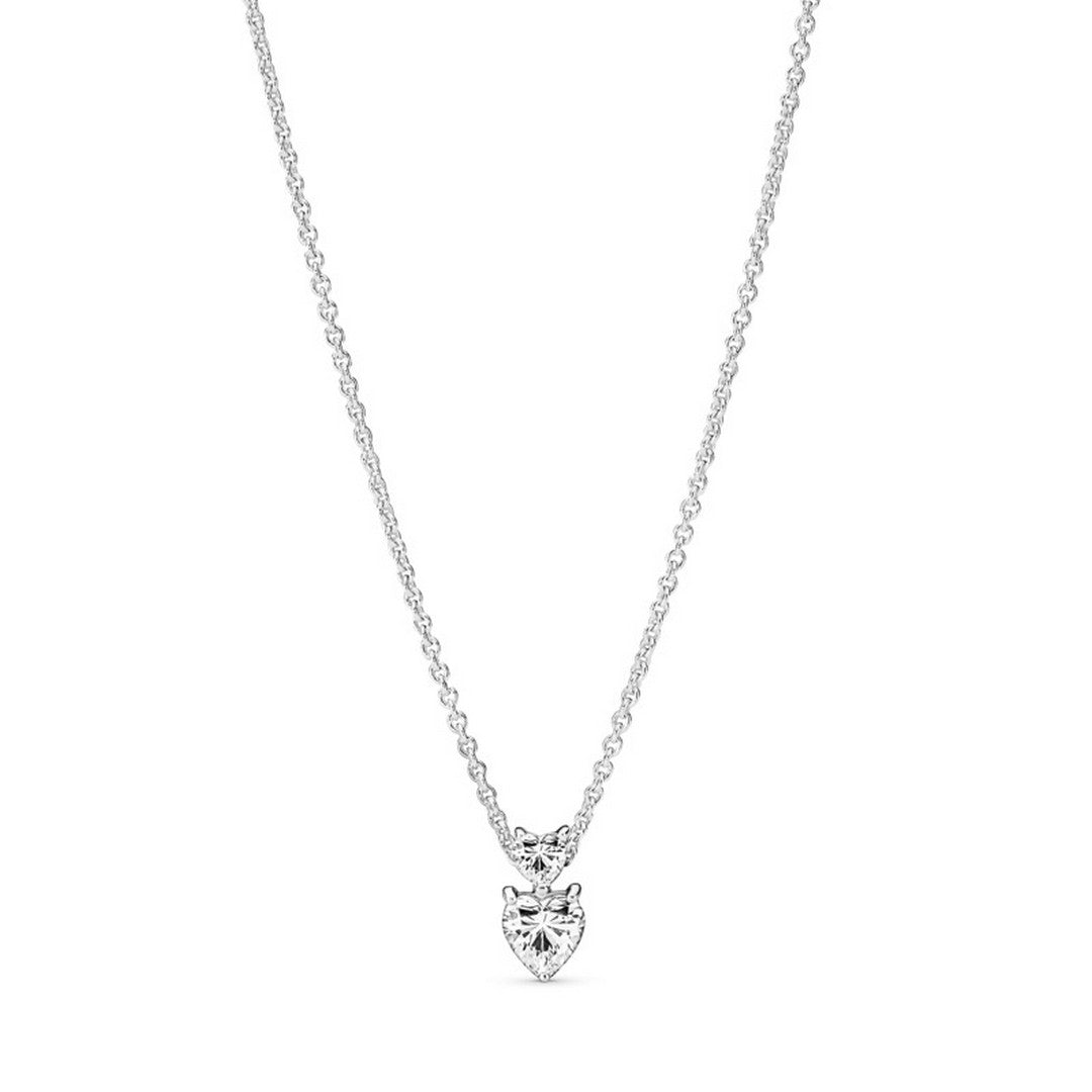Collana Donna Pandora Due Cuori - 391229C01 - Gioielleria De Patto
