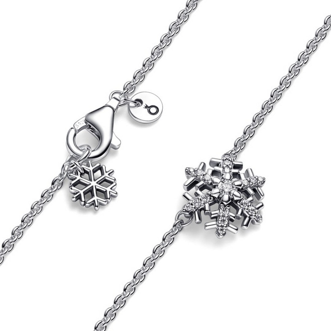 Collana Donna Pandora Fiocco di Neve Luminoso - 392371C01 - Gioielleria De Patto