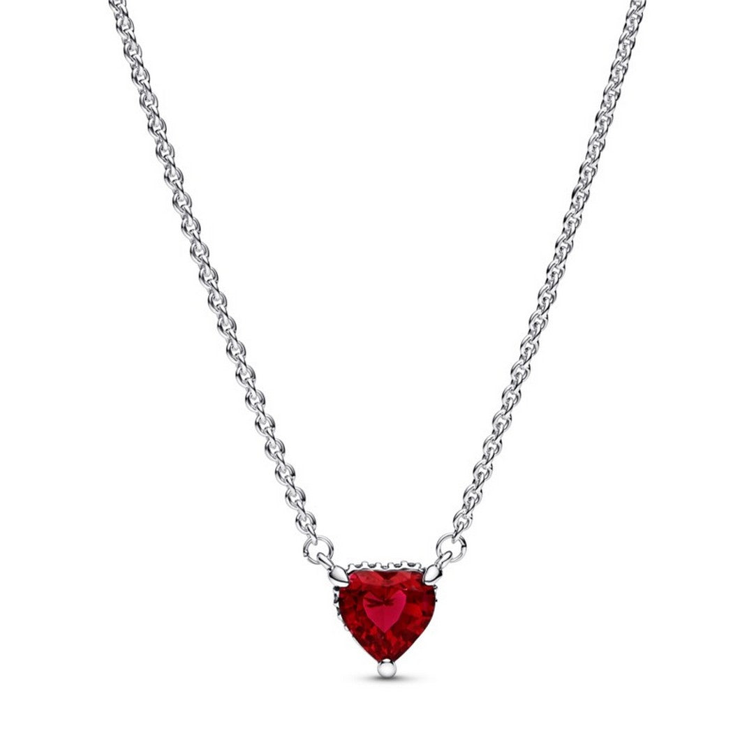 Collana Donna Pandora Cuore Rosso - 392542C01 - Gioielleria De Patto