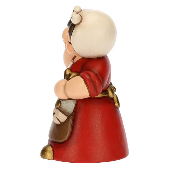 Thun Donna con Pesce in Ceramica Presepe Classico Rosso - S3317A82 - Gioielleria De Patto
