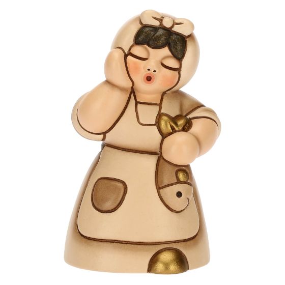 Thun Donna con Pesce in Ceramica Presepe Classico Champagne - S3317B83 - Gioielleria De Patto