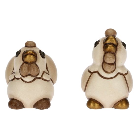 Thun Set Gallo e Gallina in Ceramica Presepe Classico S3326A91 - Gioielleria De Patto
