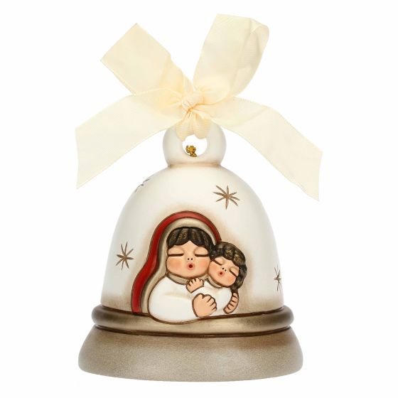 Thun Campanella Special Edition 2023 Bianca con Maria e Gesù Bambino in ceramica - S3337H90 - Gioielleria De Patto