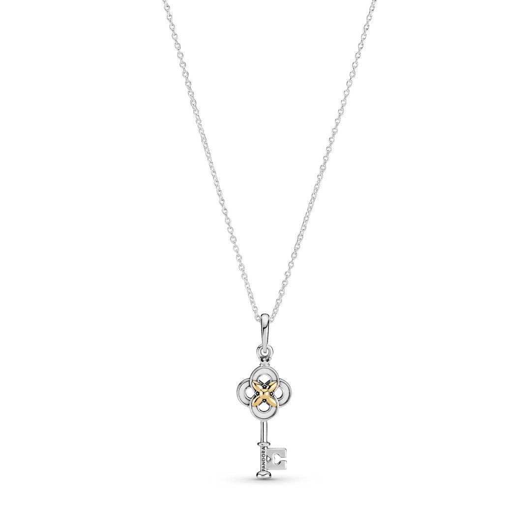 Collana Pandora Chiave e Fiore - 399339C01 - Gioielleria De Patto