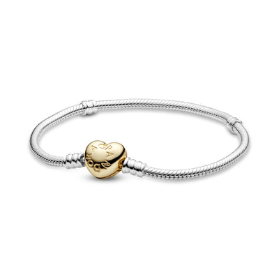 Bracciale Donna Pandora Moments con Chiusura a Cuore - 560719 - Gioielleria De Patto