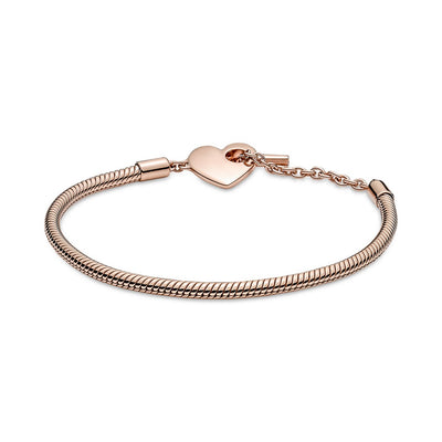 Bracciale Donna Pandora con Chiusura a T e Cuore - 589285C00 - Gioielleria De Patto
