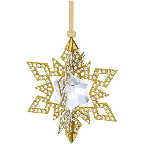 CHRISTMAS ORNAMENT STAR, GOLD TONE