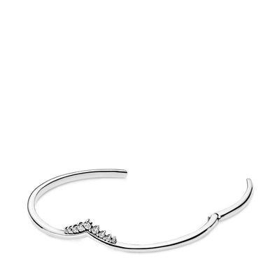 Bracciale Donna Pandora Rigido Aperto Tiara del Desiderio - 598338CZ - Gioielleria De Patto