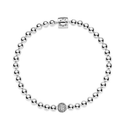 Bracciale Donna Pandora Sfere e Pavè - 598342CZ - Gioielleria De Patto