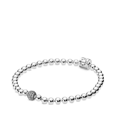 Bracciale Donna Pandora Sfere e Pavè - 598342CZ - Gioielleria De Patto