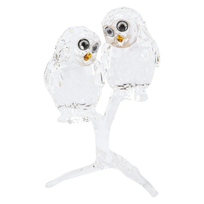Swarovski Figura Decorativa Coppia di Gufi - 5493722 - Gioielleria De Patto