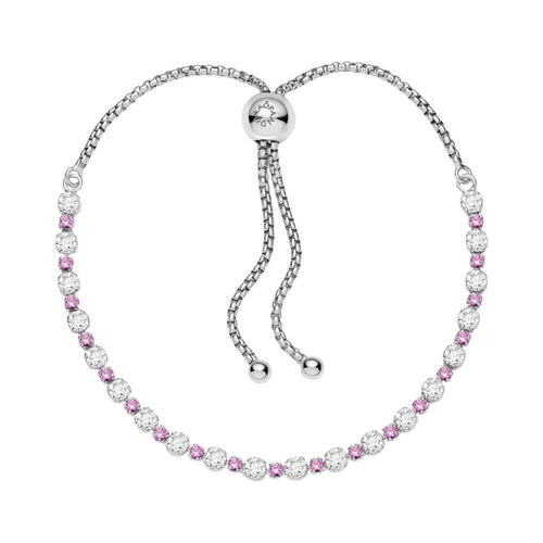 Bracciale Donna Pandora Tennis Rosa con Chiusura Regolabile - 599377C02