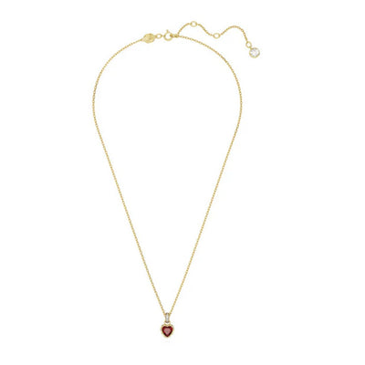 Swarovski Pendente Donna Chroma Cuore, Rosso, Placcato color oro - 5648750 - Gioielleria De Patto