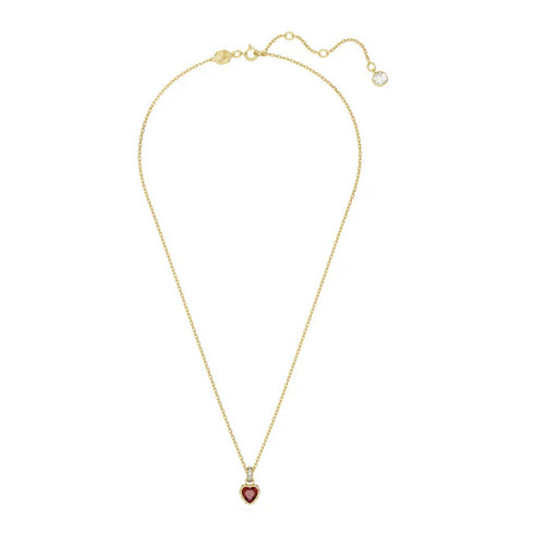 Swarovski Pendente Donna Chroma Cuore, Rosso, Placcato color oro - 5648750 - Gioielleria De Patto