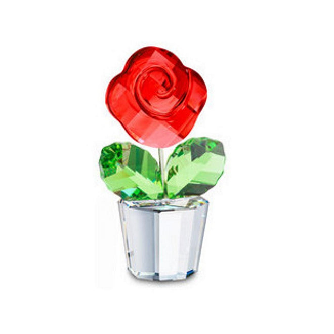 Swarovski Figura Decorativa Rosa Rossa - 855896 - Gioielleria De Patto