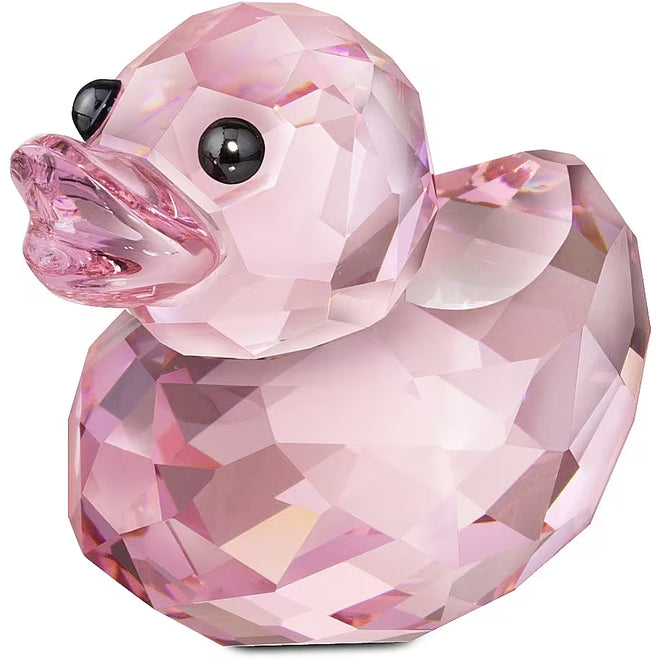Swarovski Figura Decorativa Rosy Ruby Happy Duck - 1143453 - Gioielleria De Patto