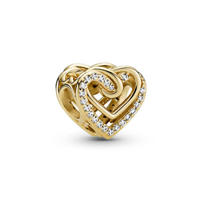 Charm Donna Pandora Cuore Intrecciato con Pietre - 769270C01 - Gioielleria De Patto