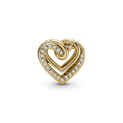 Charm Donna Pandora Cuore Intrecciato con Pietre - 769270C01 - Gioielleria De Patto