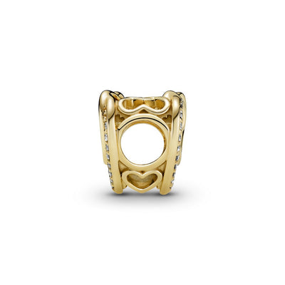 Charm Donna Pandora Cuore Intrecciato con Pietre - 769270C01 - Gioielleria De Patto