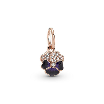 Pendente Donna Pandora Viola del Pensiero Luminosa - 780776C01 - Gioielleria De Patto