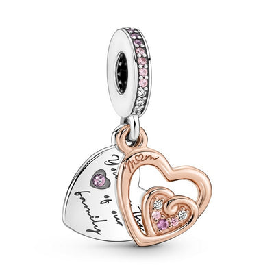 Pendente Donna Pandora Cuori Intrecciati e Famiglia - 781020C01 - Gioielleria De Patto
