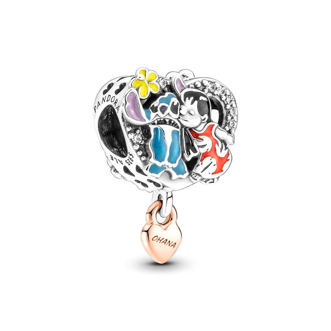 Charm Donna Pandora Disney, Lilo & Stitch, Ohana - 781682C01