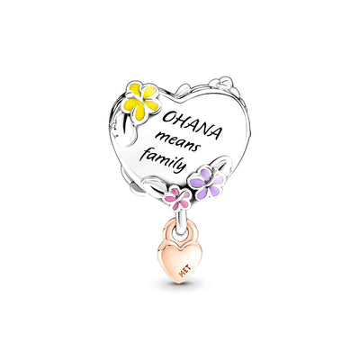 Charm Donna Pandora Disney, Lilo & Stitch, Ohana - 781682C01 - Gioielleria De Patto