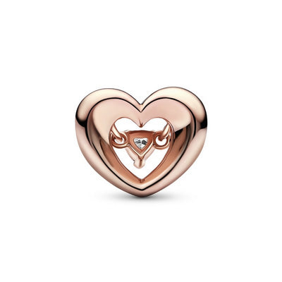 Charm Donna Pandora Cuore Splendente con Pietra - 782493C01 - Gioielleria De Patto