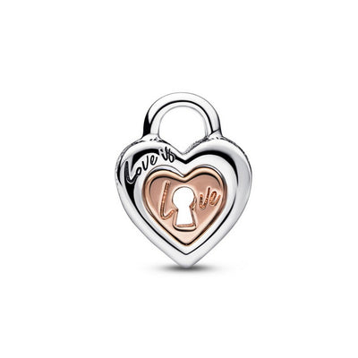 Charm Donna Pandora Lucchetto Cuore "Love is love" Divisibile - 782505C00 - Gioielleria De Patto