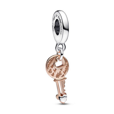 Pendente Donna Pandora Chiave della Felicità con Cuore scorrevole - 782510C00 - Gioielleria De Patto