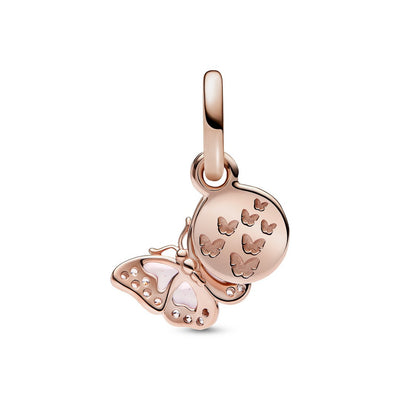 Pendente Donna Pandora Farfalla Rosa - 782555C01 - Gioielleria De Patto