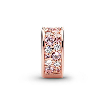 Charm Donna Pandora Archi dAmore Luminosi Rosa - 787020NPM - Gioielleria De Patto