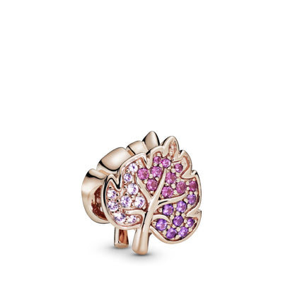 Charm Donna Pandora Foglia Rosa Pavè - 788322NPMMX - Gioielleria De Patto
