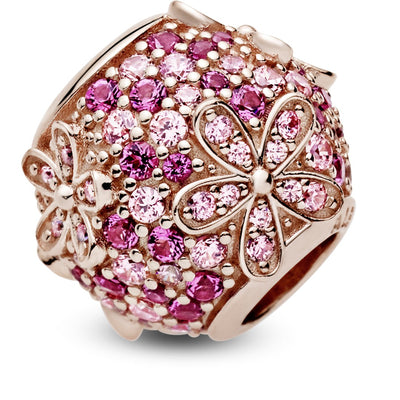Charm Donna Pandora Margherita Rosa Pavè - 788797C01 - Gioielleria De Patto