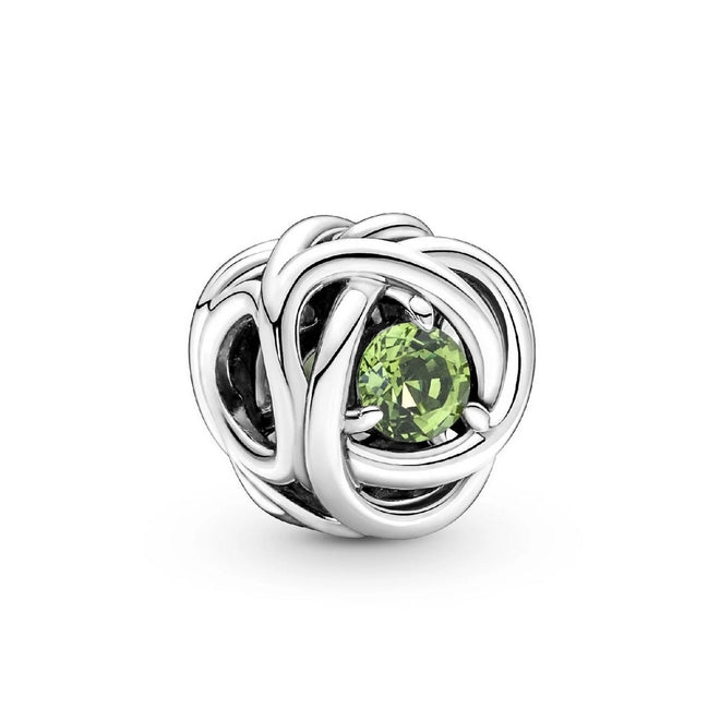 Charm Donna Pandora Cerchio Eterno Verde - 790065C03 - Gioielleria De Patto