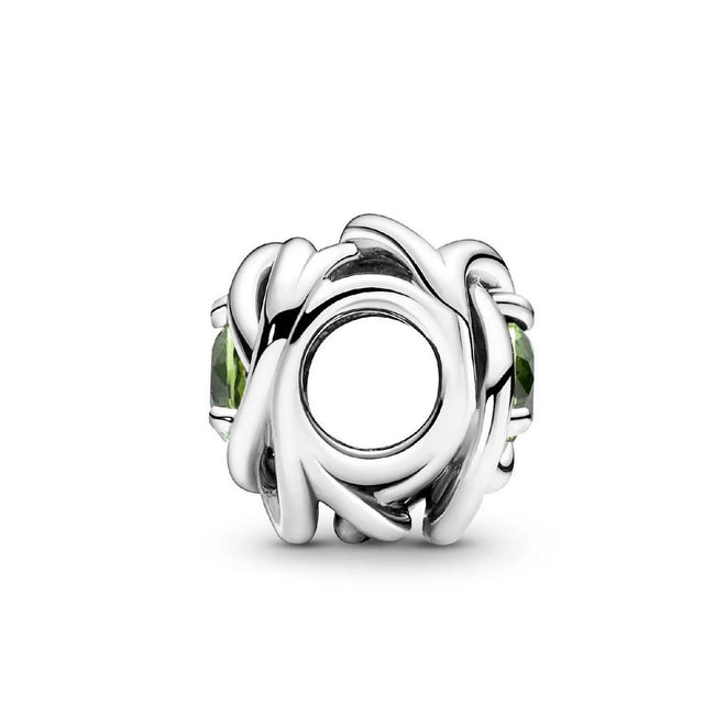 Charm Donna Pandora Cerchio Eterno Verde - 790065C03 - Gioielleria De Patto