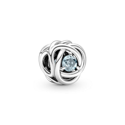 Charm Donna Pandora Cerchio Eterno Azzurro - 790065C09 - Gioielleria De Patto