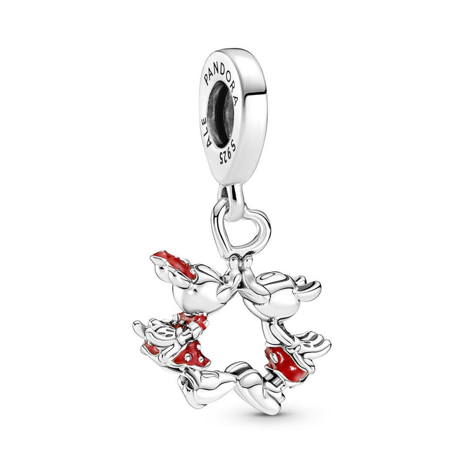 Pendente Donna Pandora Disney, Mickey Mouse & Minnie, Il Bacio - 790075C01 - Gioielleria De Patto