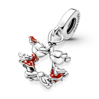 Pendente Donna Pandora Disney, Mickey Mouse & Minnie, Il Bacio - 790075C01 - Gioielleria De Patto