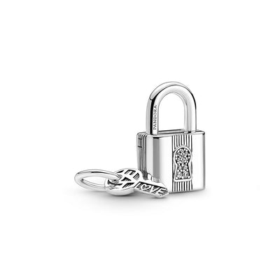 Pendente Donna Pandora Lucchetto e Chiave dell'Amore - 790088C01 - Gioielleria De Patto