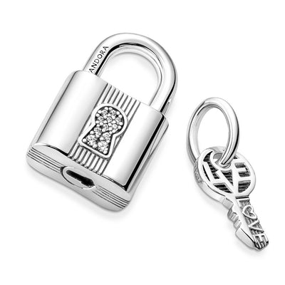 Pendente Donna Pandora Lucchetto e Chiave dell'Amore - 790088C01 - Gioielleria De Patto