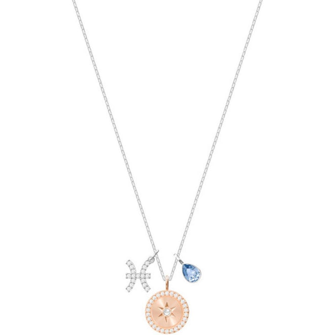 Swarovski Collana Pendente Donna Zodiac Pesci - 5349219 - Gioielleria De Patto