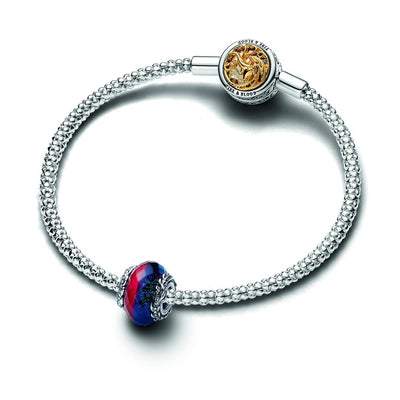 Charm Donna Pandora Il Trono di Spade, Vetro di Murano Ghiaccio e Fuoco - 792966C00 - Gioielleria De Patto